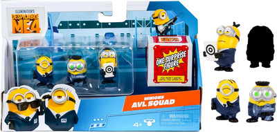 Despicable Me Minion Figure 4Pk Minions AVL Squad