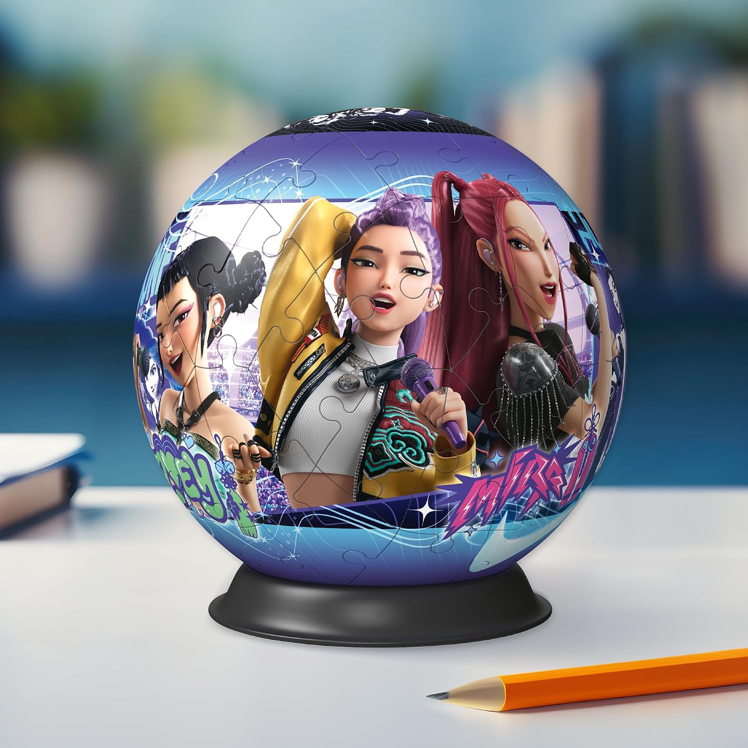 K Pop Demon Hunters 72pc 3D Jigsaw Puzzle Ball