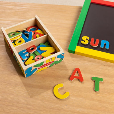 Melissa & Doug Alphabet Magnets 52pc Wooden Magnet Set