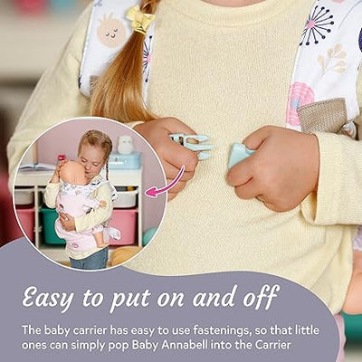 Baby Annabell Baby Carrier Flower Pattern