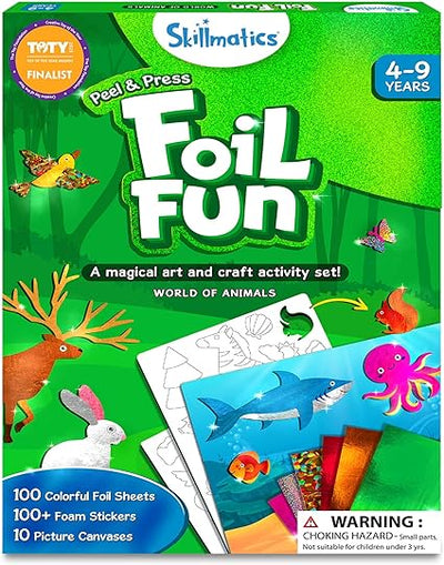 Skillmatics Fun Foil Art And Craft Activity Set World Of Animals