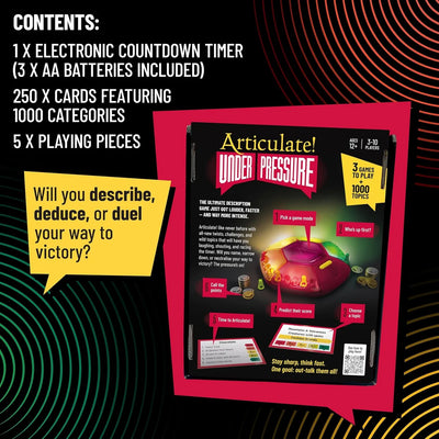 Articulate Under Pressure Game