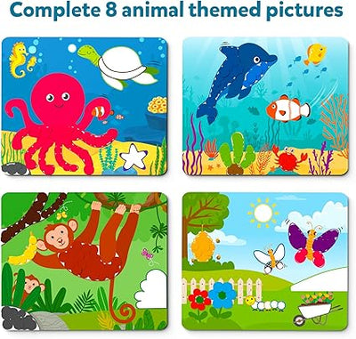 Skillmatics Dot It! Sticker Activity Set Wild Farm And Underwater Animals