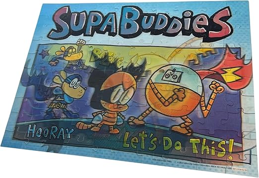 Dog Man Supa Buddies 100pc  Lenticular Jigsaw Puzzle