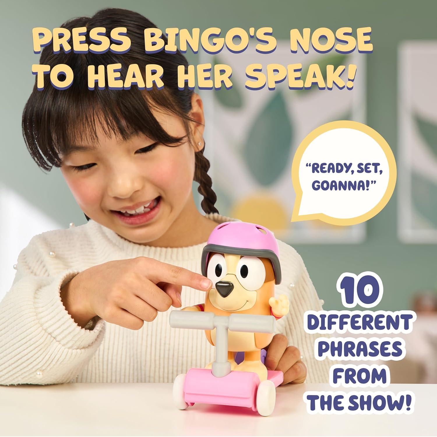 Bluey Chat Mates Bingo Figure And Scooter