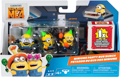 Despicable Me 4 Figure Pk Minions Party Bus Bunch