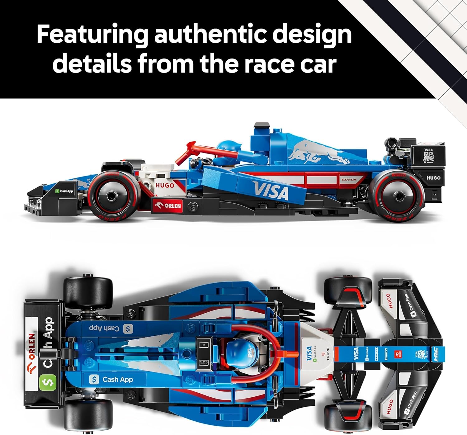 Lego Speed Champions 77246 Visa Cash App RB VCARB 01 F1 Race Car Set