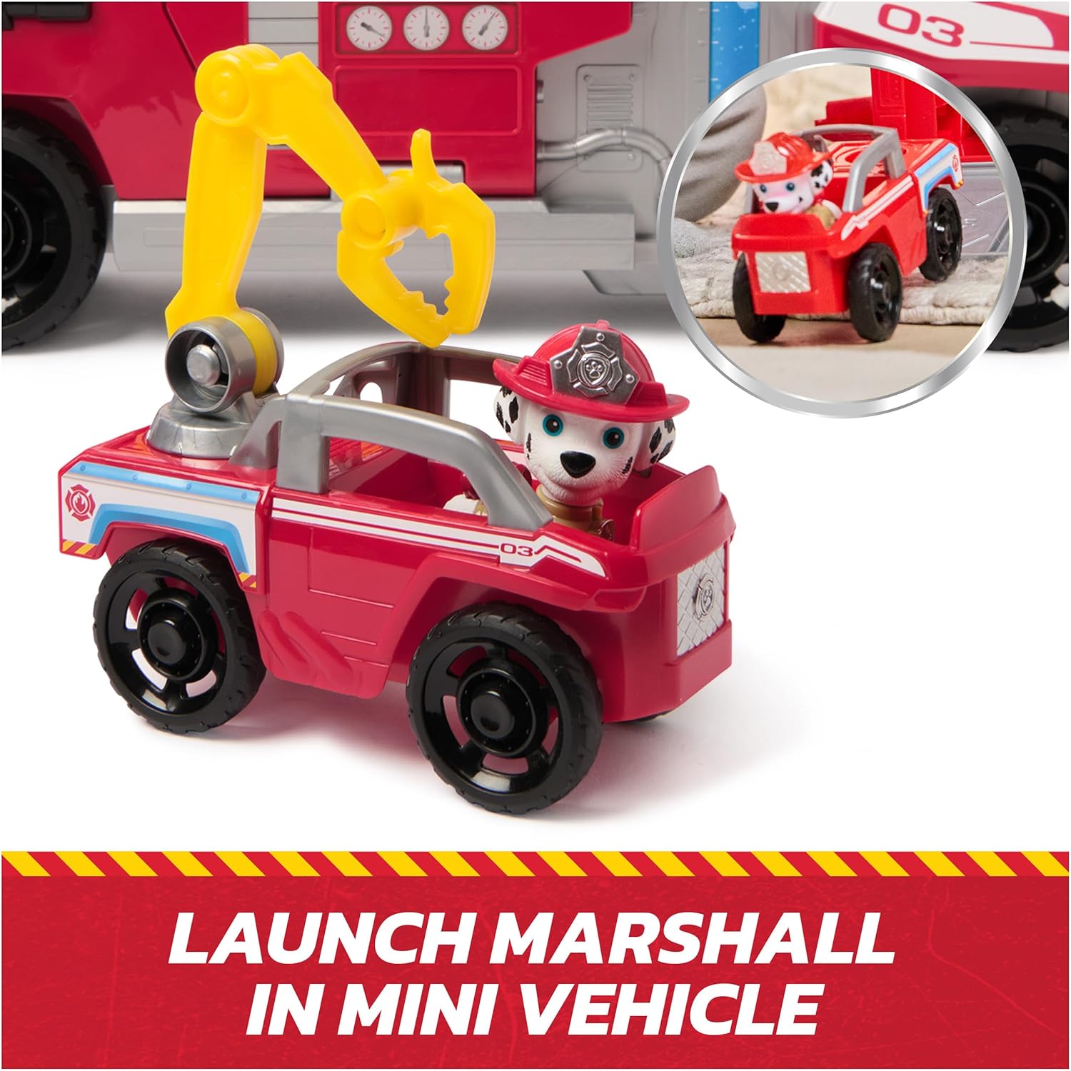 Paw Patrol Fire Rescue Rapid Reload Fire Truck With Lights And Sounds