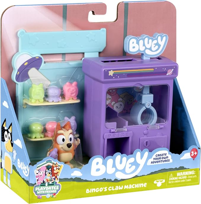 Bluey Bingo's Claw Machine And Bing Figure