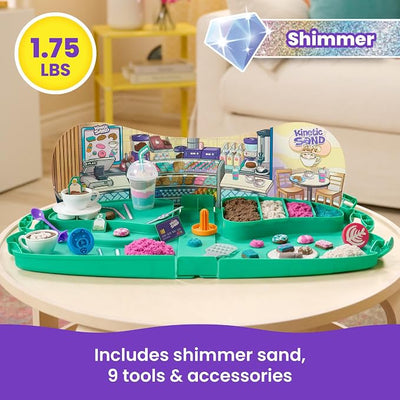 Kinetic. Sand Cafe Case Playset
