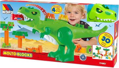 Molto Dino Blocks 30pc Building Blocks Playset