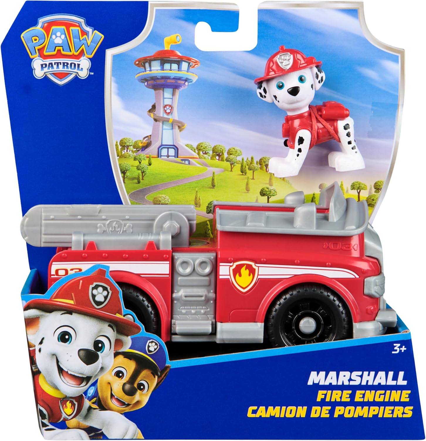 Paw Patrol Marshall Fire Engine Vehicle With Marshall Figure