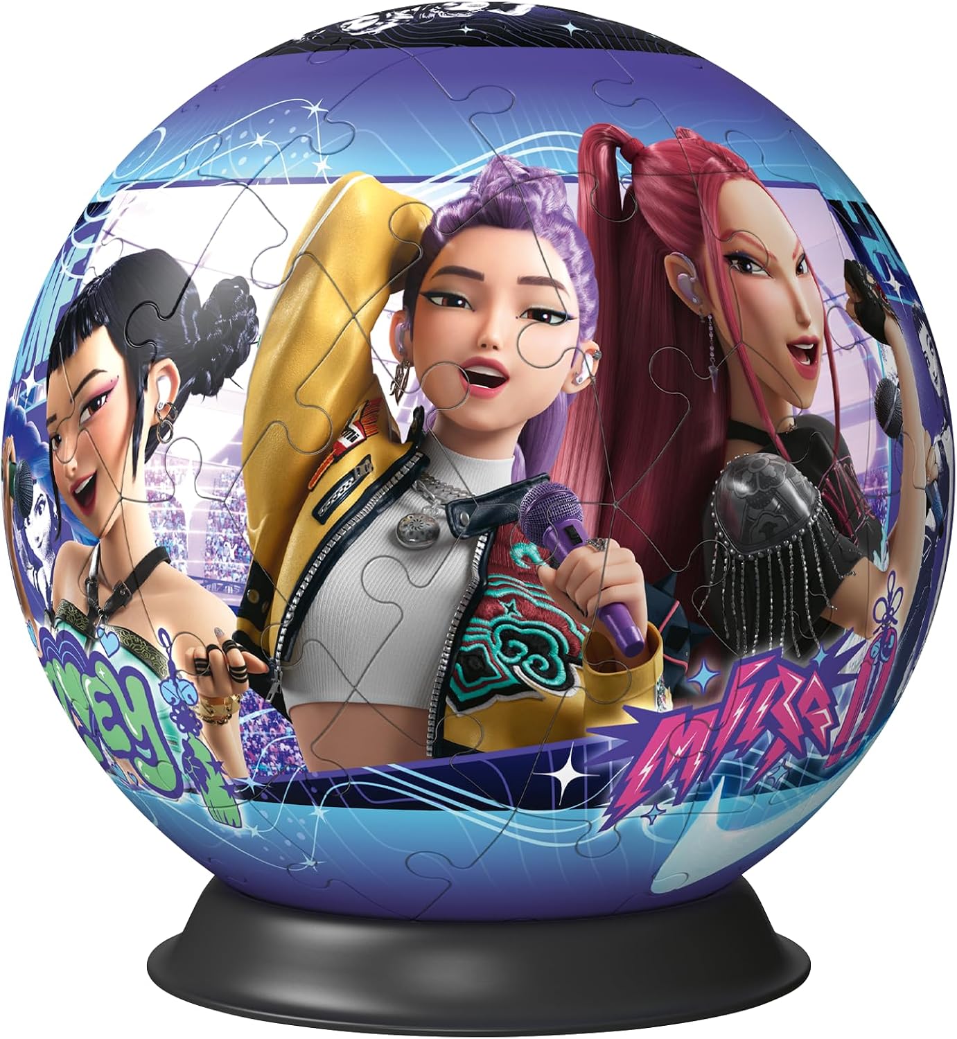 K Pop Demon Hunters 72pc 3D Jigsaw Puzzle Ball