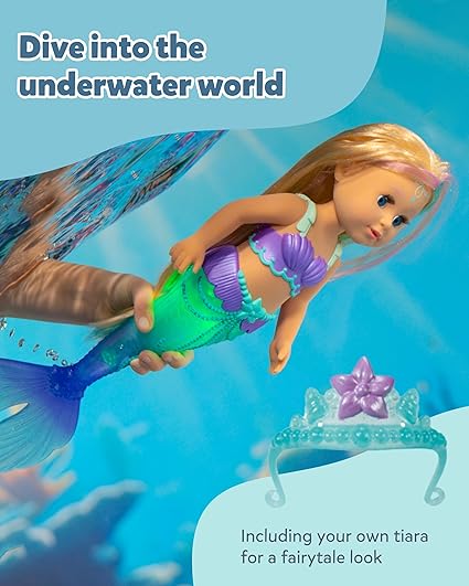 Baby Born Mermaid Doll With Light Up Tail 43cm
