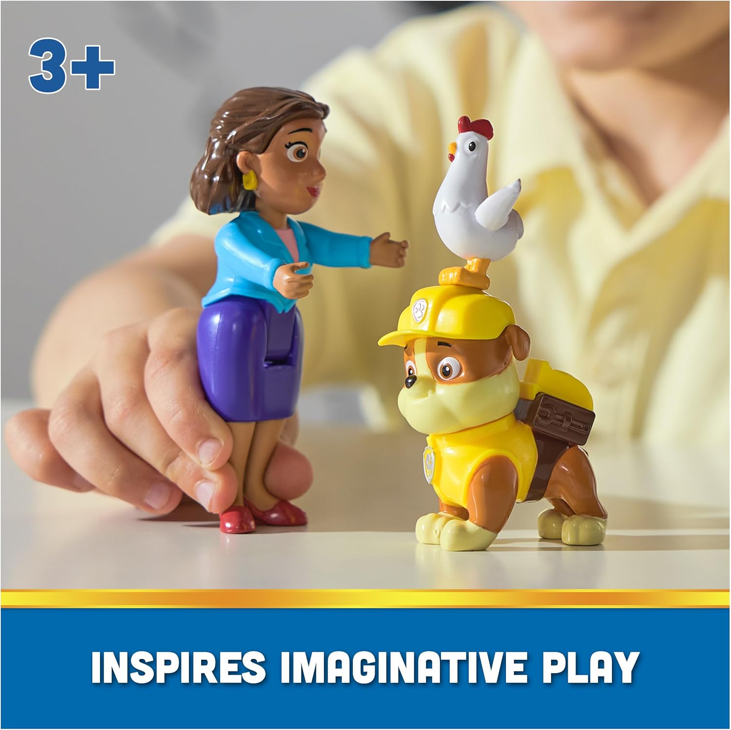 Paw Patrol Pup Hero Figure Pack Rubble And Mayor Goodway