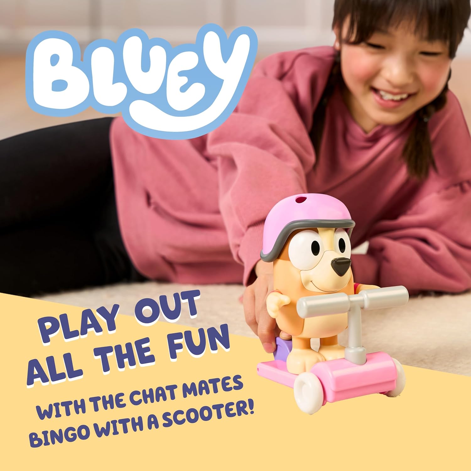 Bluey Chat Mates Bingo Figure And Scooter