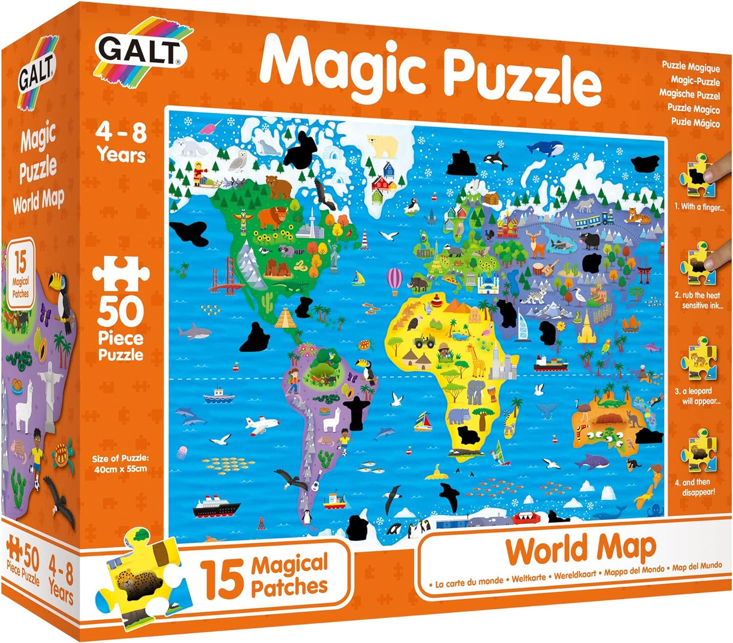 Galt Magic Jigsaw Puzzle World Map