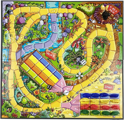 Tyrannosaurus Rex Dinosaur Race Board Game