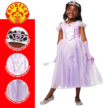 Princess Costume Purple 5-6 Years