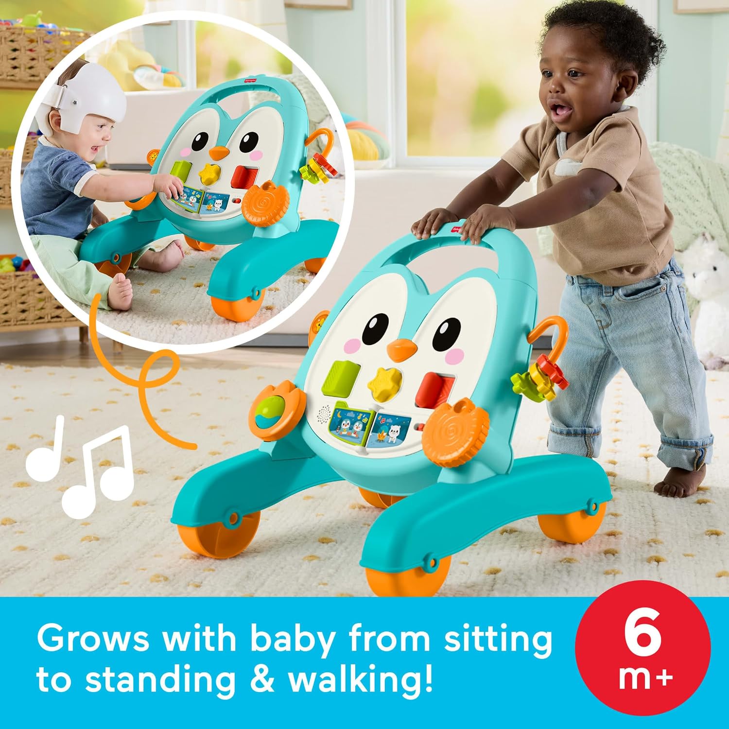 Fisher Price 2 In 1 Musical Penguin Walker