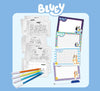 Bluey Drawing School Drawing And Colouring Set