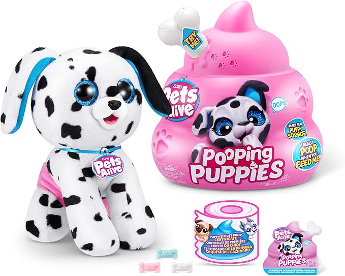 Pets Alive Interactive Pooping Puppy Interactive Plush Toy