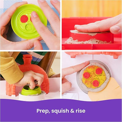 Kinetic Sand Squish Pizza Rising Pizza Playset