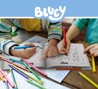 Bluey Drawing School Drawing And Colouring Set