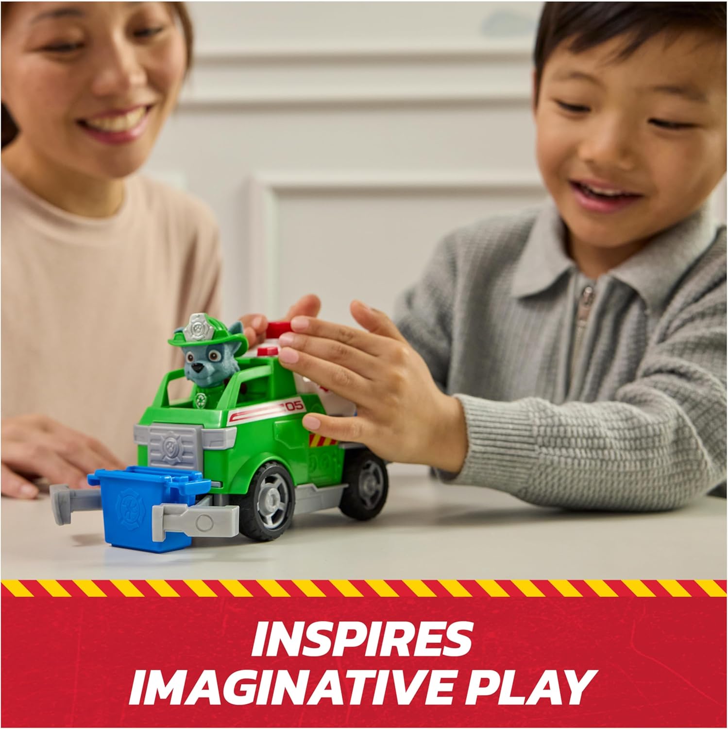 Paw Patrol Fire Rescue Vehicle Rocky With Rescue Fire Tanker