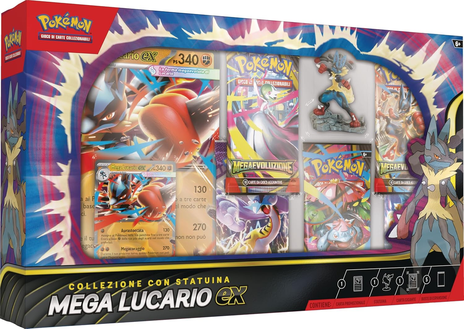Pokemon Trading card Game Mega Lucarioex Figure Collection