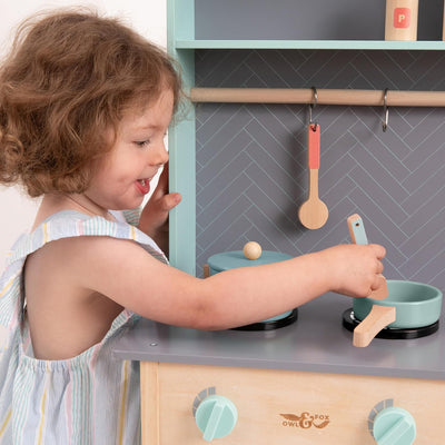 Owl And Fox Wooden Kitchen Set