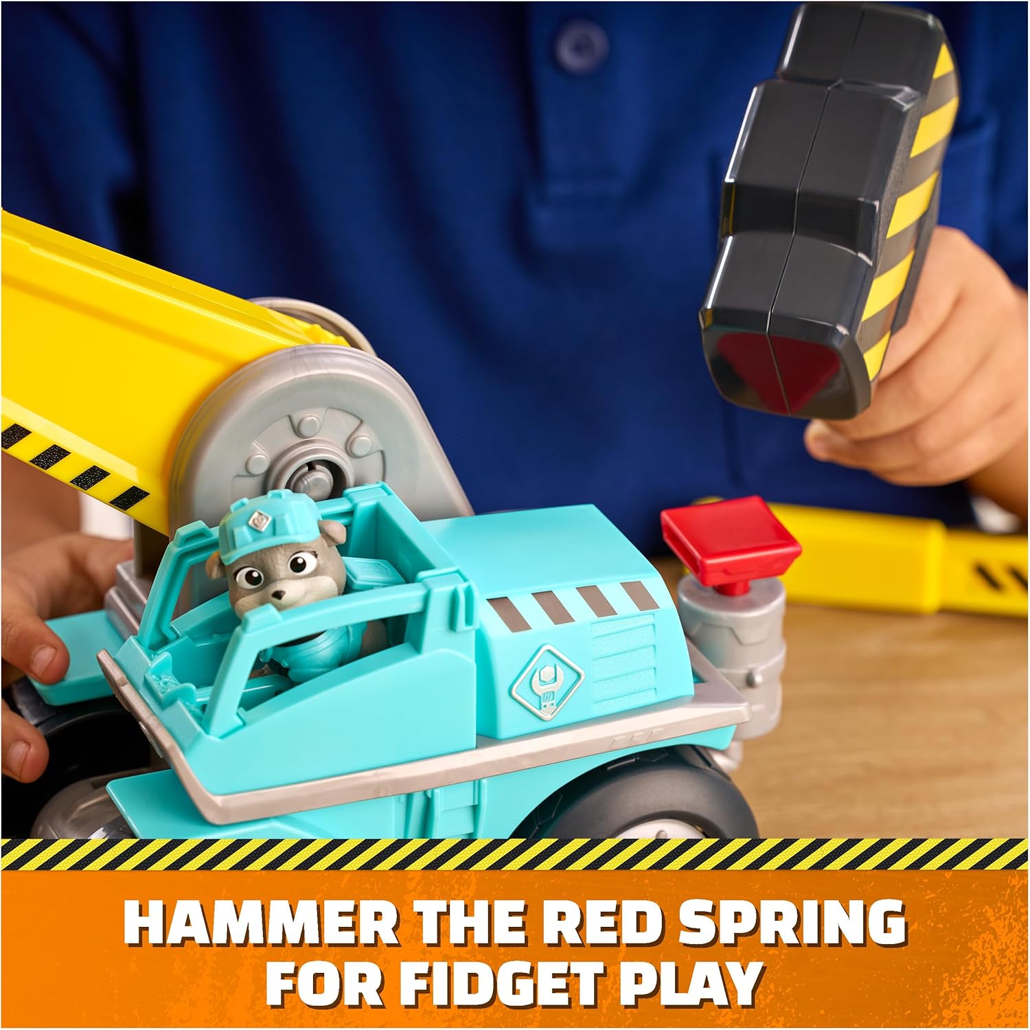 Paw Patrol Rubble And Crew Motor's Mega Hammer Vehicle And Figure