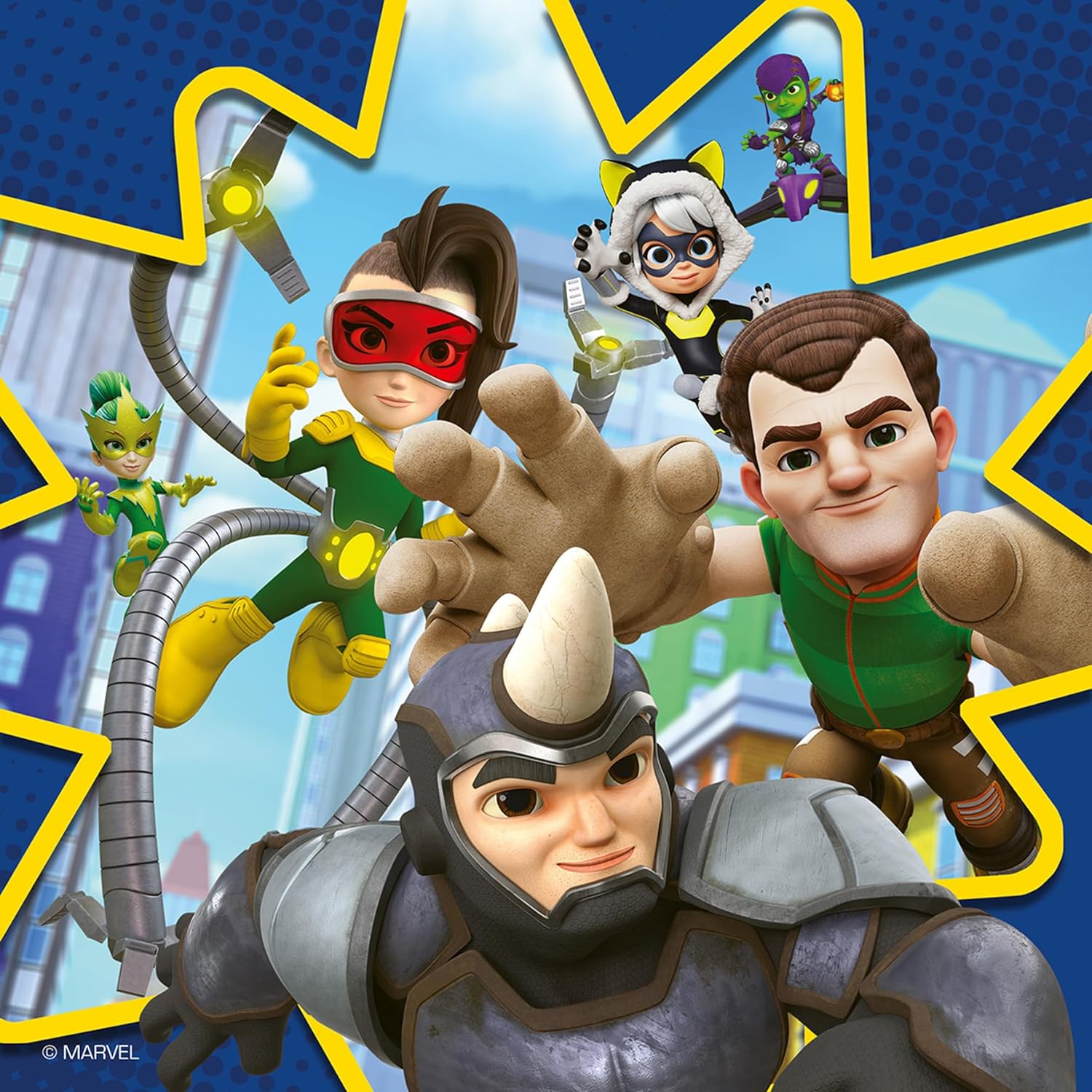 SpiderMan Spidey And His Amazing Friends 3 x 49pc Jigsaw Puzzles