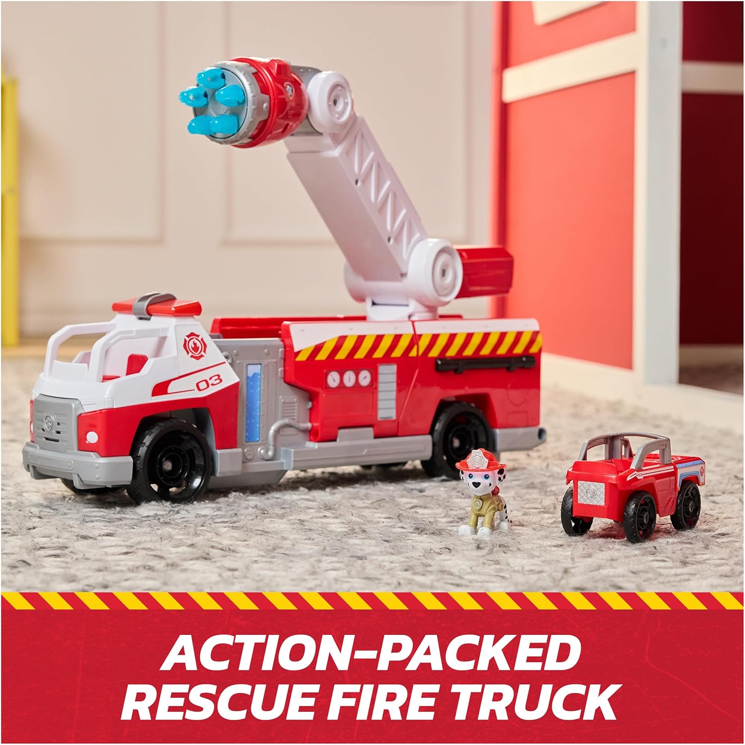 Paw Patrol Fire Rescue Rapid Reload Fire Truck With Lights And Sounds