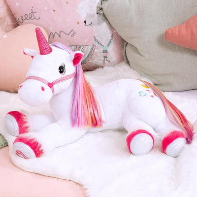 Magic Unicorn 40cm Unicorn Soft Toy With Light And Sounds