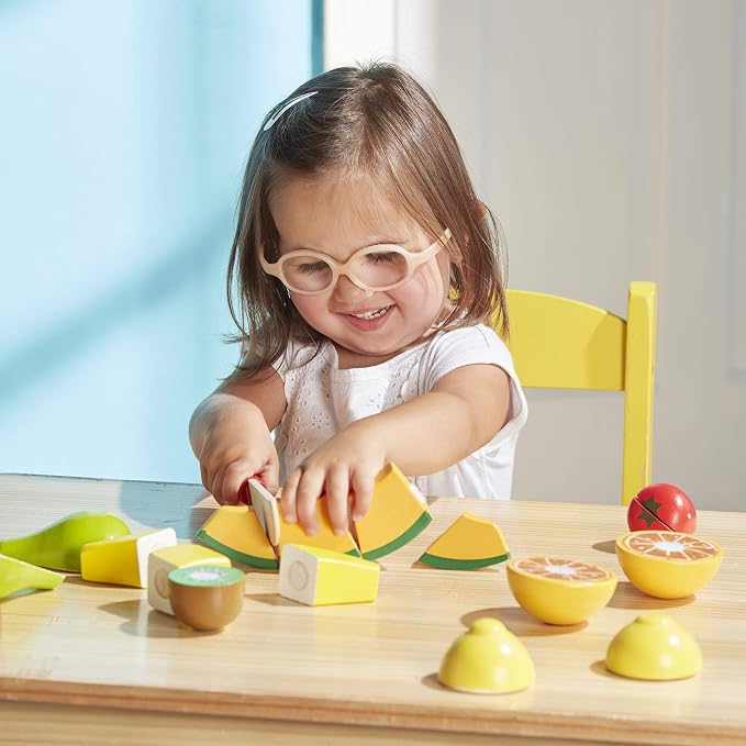 Melissa & Doug Wooden Cutting Fruit Playset