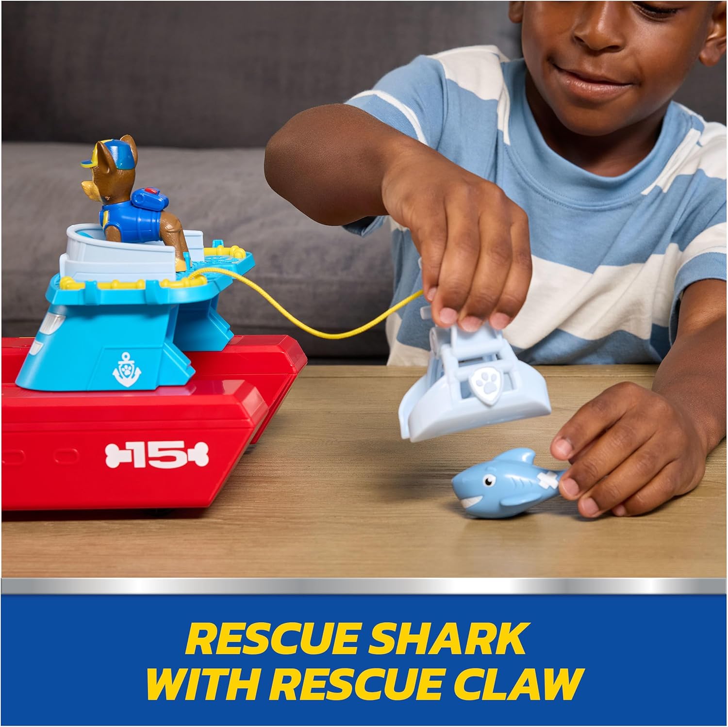Paw Patrol Sea Patroller Vehicle With Chase Figure