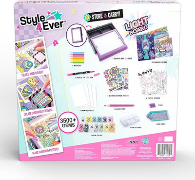 Style 4 Ever Diamond Art Light Board Playset