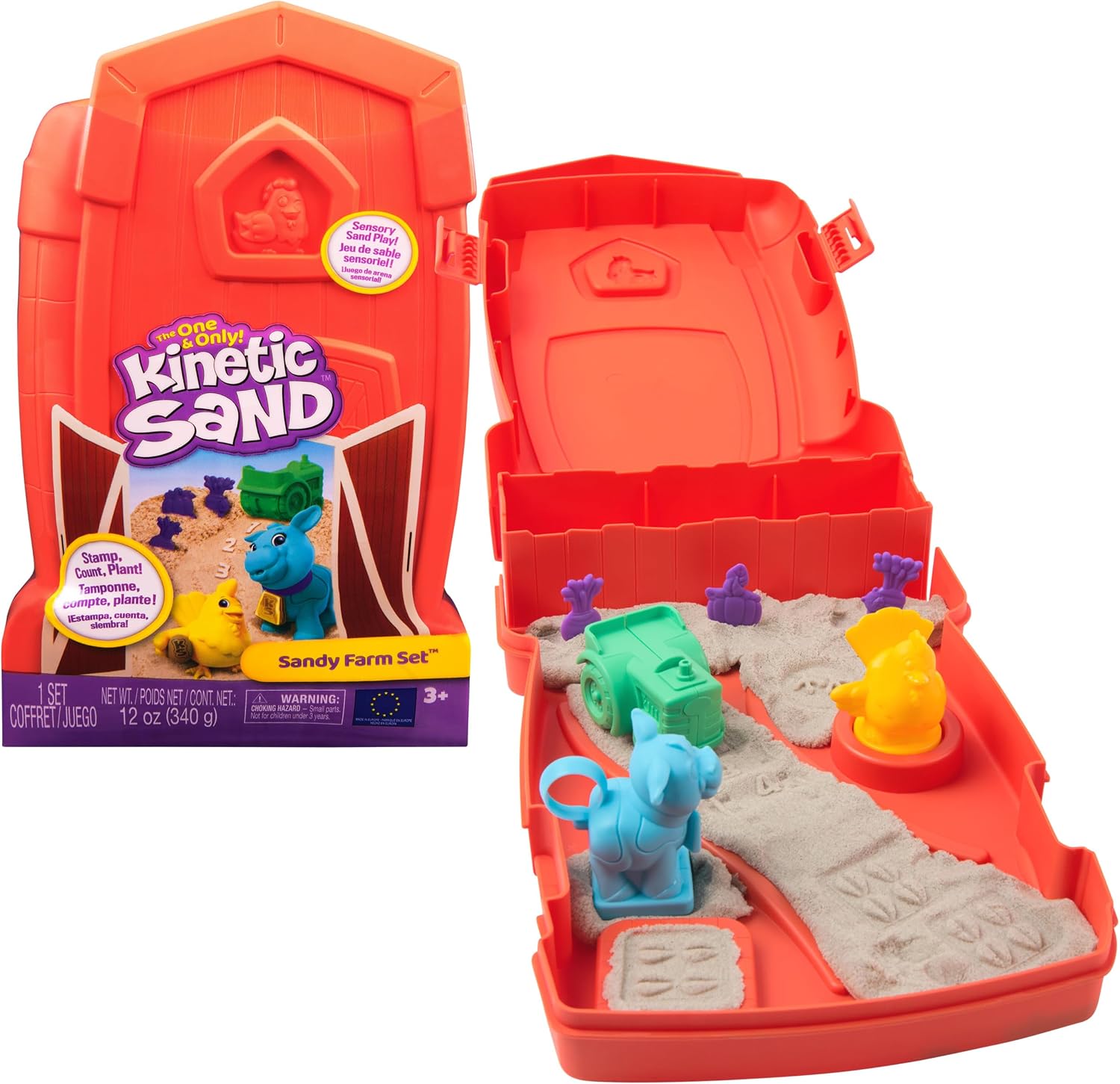Kinetic Sand Sandy Farm Playset