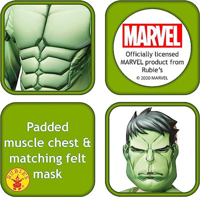 Marvel Avengers Hulk Deluxe Costume 5-6 Years