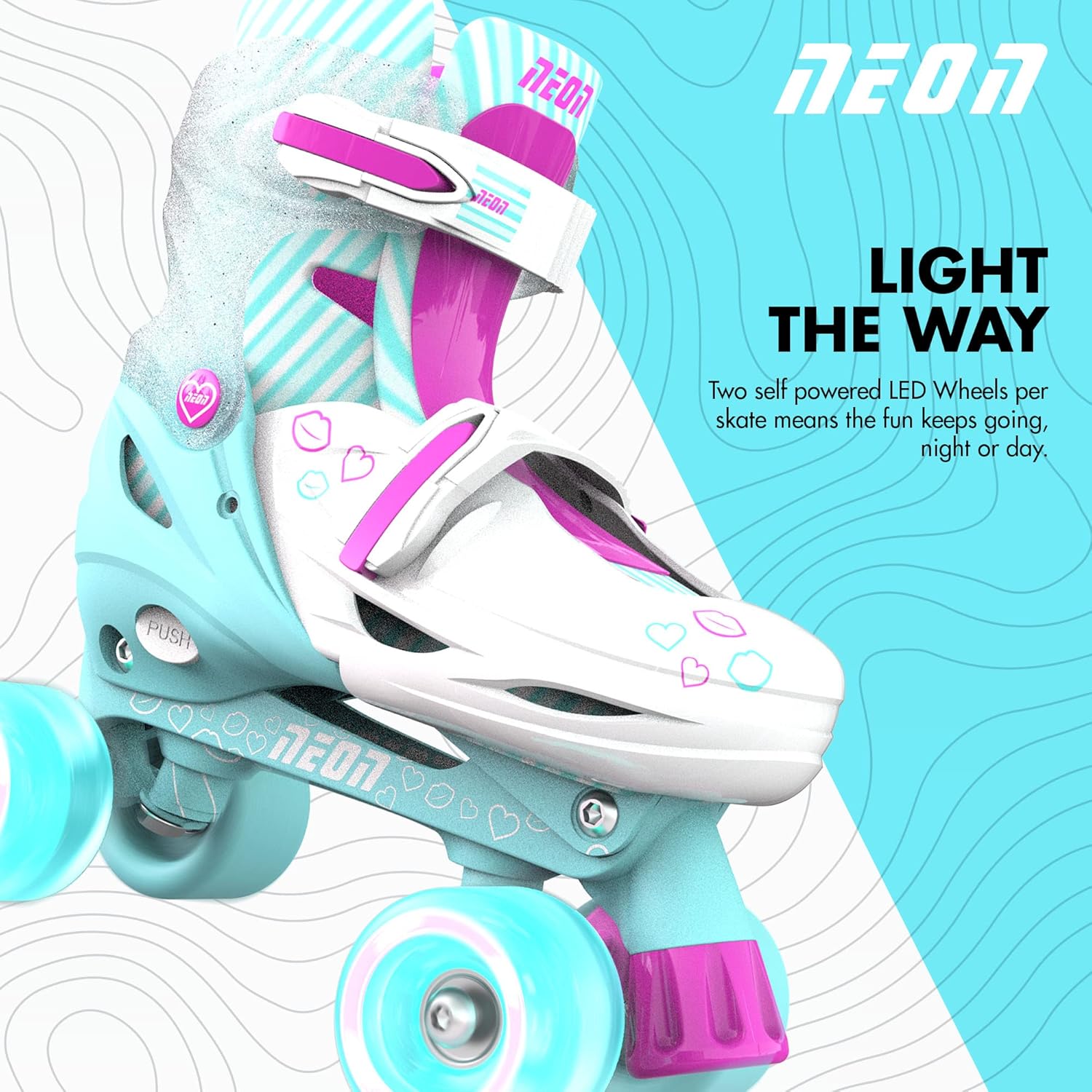 Yvolution Neon Combo Skates 2-5years Teal