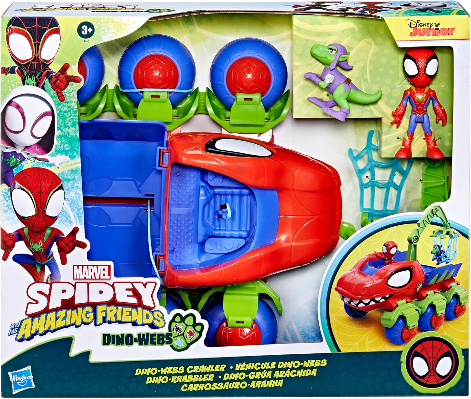 SpiderMan Spidey And His Amazing Friends Dino Web Crawler