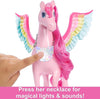 Barbie Pink Barbie Pegasus A Touch Of Magic With Puppy Winged Horse Toys
