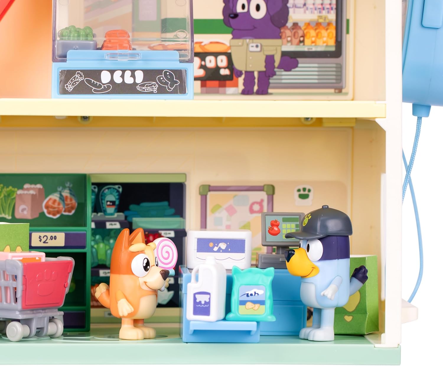 Bluey Let's Play Chef Supermarket Playset With Sounds