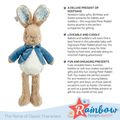 Peter Rabbit Signature Friends 12" Soft Toy Peter Rabbit