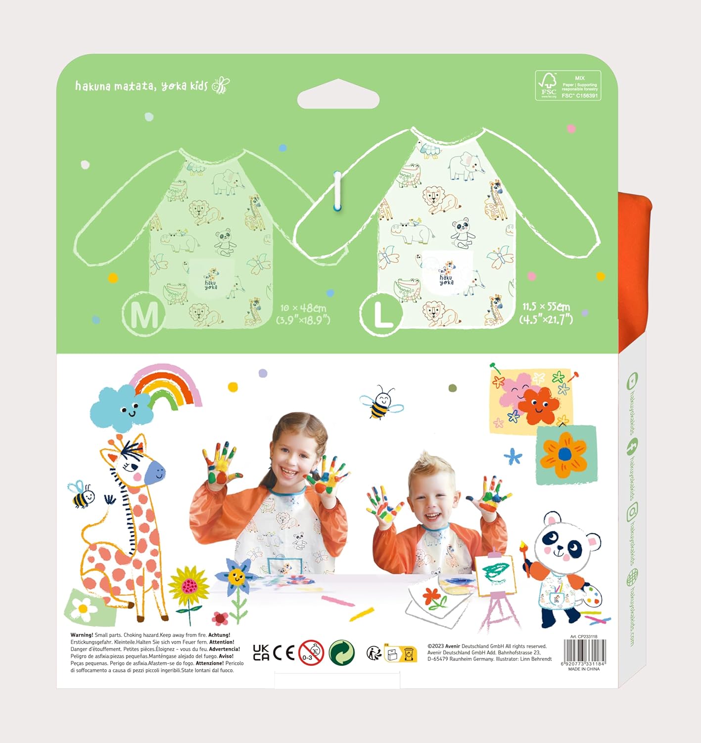 Haku Yoka Artist Apron Large