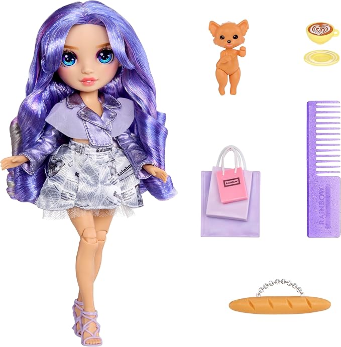 Rainbow High Pretty In Paris Doll Violet Willow