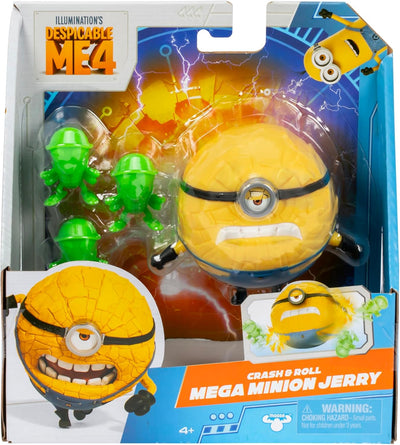 Despicable Me Minions Figure Crash And Roll Mega Minion Jerry