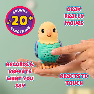 Little Live Pets My Really Real Bird And Cage Teal