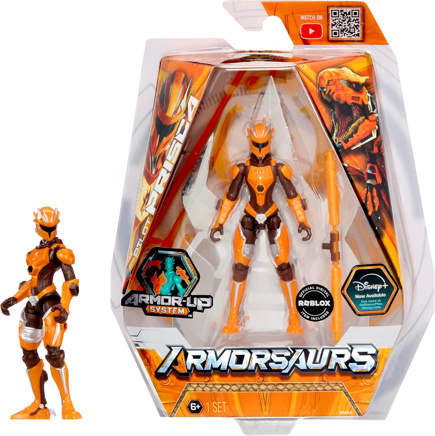 Armorsaurs 3.75" Action Figure Raptor Pilot Prisca Silva